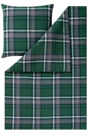 ESTELLA Kuschelflanell Bettwäsche Hannes Tanne