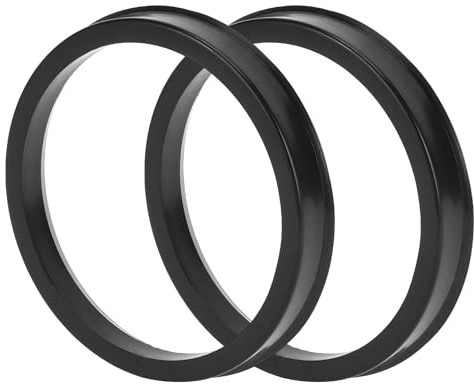 TUCKBOLD Bagues De Centrage De Roue Noir 2 Pièces Anti-Vibration
