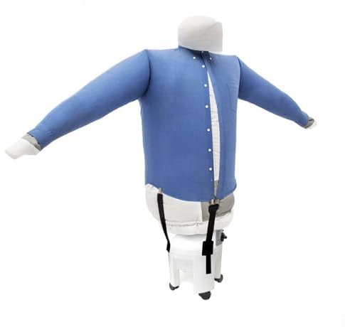 EOLO Stira Camicie SA02 ECO V5 Asciuga Automatico Camicie Camicette Stiratrice Asciugatrice Omino Gonfiabile Ferro Stiro Verticale Robot 4 Ruote 3 Programmi Made in Italy Garanzia 5 Anni A++