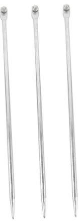 HOMSFOU 3 Pcs Tiges de Mise la Masse Galvanisées en Fer 50cm pour Clôture Électrique et Appareils, Installation Rapide, Usage Extérieur et Commercial Sûr