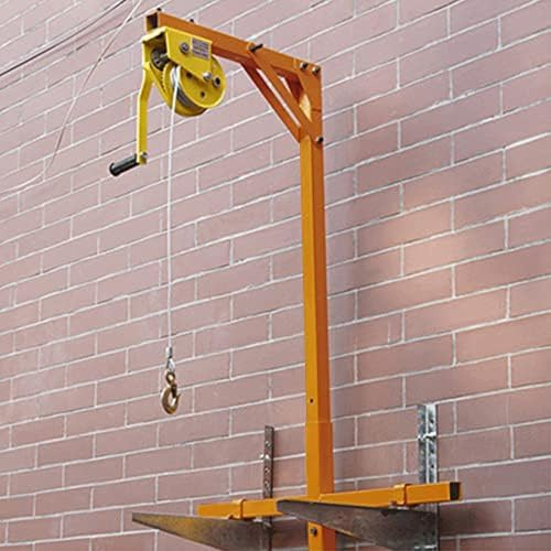 Generico Attrezzo di Sollevamento per Condizionatori d'Aria per Impieghi Gravosi Argano Manuale con capacità di 150 kg e Staffa per Una Facile Installazione del Condizionatore,150kg 25m