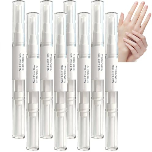 Penna per la cura delle unghie, olio cuticole, olio nutriente assorbimento rapido unghie siero riparatore unghie secche penna manutenzione quotidiana siero idratante unghie mani piedi (8 pezzi)