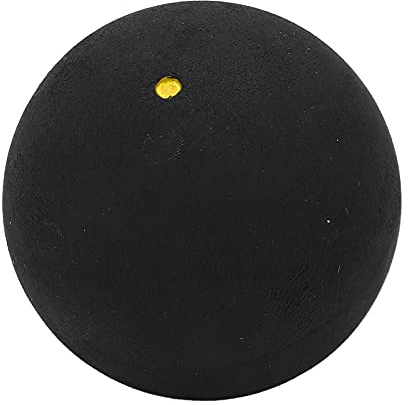 Palla da Squash di Alta qualità da 37 Mm a Punto Singolo, Ripugnante e Durevole, Ideale per Allenamenti, Giocatori Principianti e Intermedi, 1 Palla (Singolo Punto Giallo)