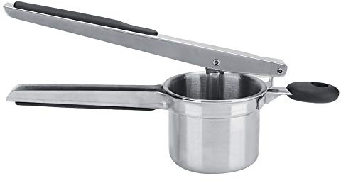 Rcniso Potatispressare Potatispress Potatispress Avtagbar Rostfritt Stål Matpress Handhållen Kross Ergonomiskt Handtag Krok 3 Utbytbart Filternät för Potatis Grönsaker Fr