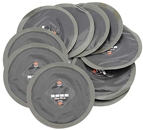 Akozon 10pz Toppa di riparazione pneumatici 90 mm universale auto gomma naturale riparazione pneumatici puntura freddo roud patch toppe tubeless per auto e moto