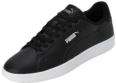 Puma Smash 3.0 L Unisex Sneaker , Puma Black Puma Black Puma White, 42.5 EU