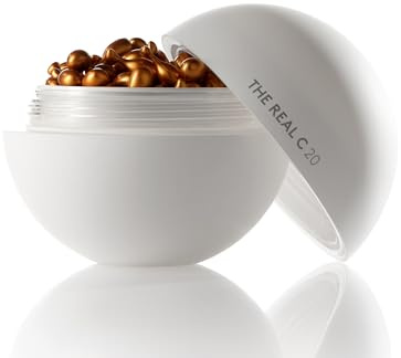 COCUNAT - The Real C 30 jours - Sérum à la vitamine C - 20% D'acide Ascorbique - Réduit les Rides et les Taches - Éclat et Élasticité - Traitement d'un Mois - 30 perles - L'emballage Peut Varier