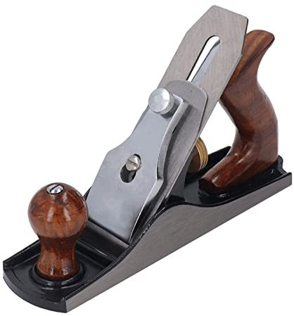 Bench Hand Plane, Sharply Blade Smoothly Base Ergonomic Handle Small Handheld Planer, Adjustable Universal Manual Planing Tool for Woodworking