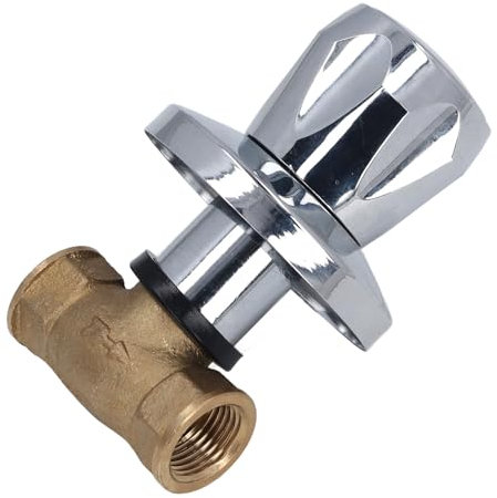 Concealed Brass Water Valve DN15 1/2 Inch Female Thread NPT Water Hose Shut Off Valve for Domestic Water System