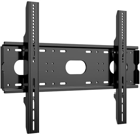 JXMTSPW Support mural inclinable pour téléviseur LCD ou écran LED plat et incurvé de 42 à 90 pouces, jusqu'à 100 kg, VESA 750 x 500 mm, ultra fin, lourd