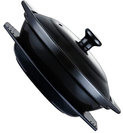 ELAYARD 1pezzi Casseruola Ceramica Con Vassoio Pentola Stufato Resistente Alle Alte Temperature Per Cucina Induzione Design Ergonomico e Facile Da Pulire