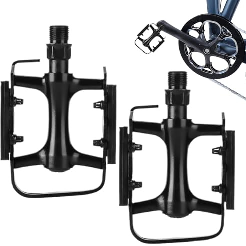 Derwrtup Pédales de vélo de course - 14,3 mm - Pédales de rechange en aluminium léger - Accessoires de vélo pour adultes, cyclistes, adolescents, hommes, femmes, conducteurs et cyclisme
