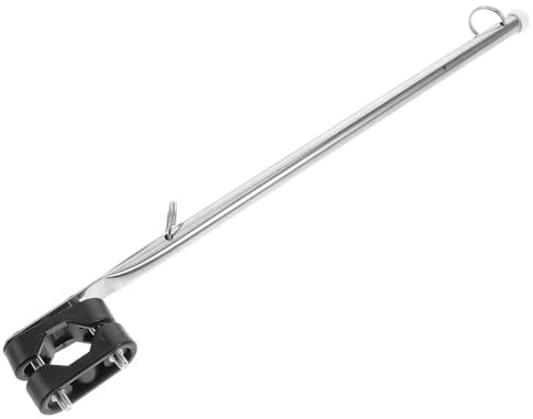 Gogogmee Mât De Drapeau Bateau INOX Réglable, Support De Drapeau Marin Solide, Kit Accessoires Bateau, Installation sans Perçage, pour Kayak Et Voile en Mer