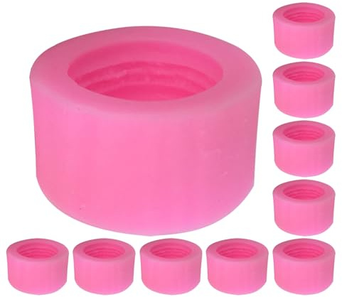 ZUNOXAZ Molde de Silicona para Fondant 3d Macarrones, 10 Piezas, Flexible y Apto para Alimentos, Molde para Hornear Chocolate, Cupcakes y Decoración, Adecuado para Repostería Creativa