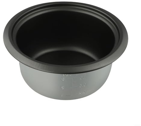 Olla interior de repuesto para olla arrocera de 1 litro, cuenco de aluminio antiadherente para uso en aparatos de cocina de arroz compatibles de 1 L