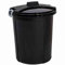 HEIDRUN Universaltonne, Matrix-Tonne, 65 cm Höhe, Ø 55 cm, 75 l, rund, mit Deckel, in schwarz, aus Kunststoff
