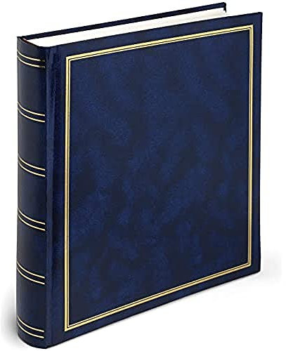 Album Fotografico 50 Fogli 30x33 Blu Porta Foto Copertina Rigida