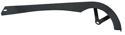 26 Bike Chain Guard Black.Overall Length: 20 5/8 Inch. Hole to Hole Length: 17 Inch
