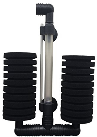 Finest-Filters Air Driven Double Sponge Filter for Aquarium Fish Tank Bio-Sponge Filter Discus