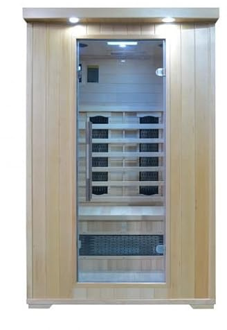 Bagno Italia Sauna a Infrarossi cm 120x120 2 posti con luci profumoteraia radio e bluetooth I
