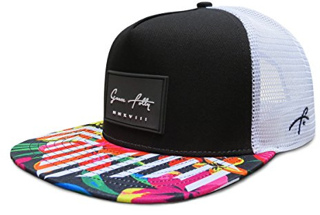 Grace Folly Trucker Hat for Men & Women. Snapback Mesh Caps (US, Alpha, One Size, One Size, Floral)