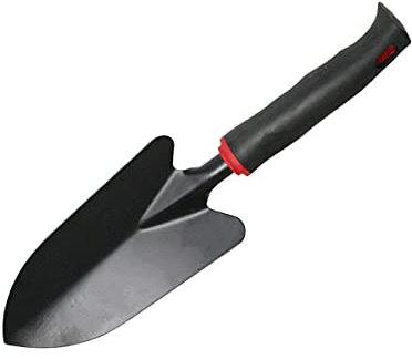 huahuo Garden Shovel Spades for Gardening Easy-To-Hold Iron Garden Small Spade with Non-Slip Handle Shovel Hand Trowel Tool for Planting Transplanting Weeding Moving and Smoothing the Soil (31x8)