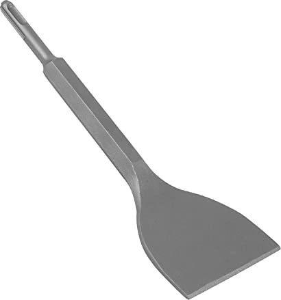 Cincel para azulejos SDS Plus – 250 x 75 mm, MJIIM 25°, cincel ancho en ángulo de 25°, para martillo perforador, profesional de alta calidad turbo para azulejos de cerámica y baldosas