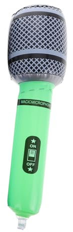 ADOCARN Aufblasbares Mikrofon Für Discopartys Partydekoration Spielzeug Für Junge Mädchen Mikrofon Zum Sprechen Und Singen