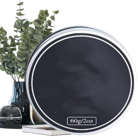 Crema espesante para barba – Bálsamo hidratante de absorción rápida para bigote | 60 g crema ligera para el vello facial | acondicionador hidratante para el volumen de la barba, forma, textura, acero