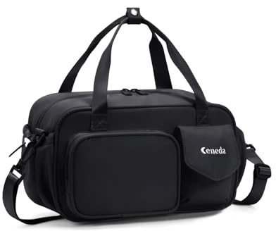 Ceneda 12 inch Mini Gym Bag for Women, Small Duffle Bag with Wet Pocket, Lightweight Multi-Pocket Travel Tote for Yoga, Sports, Workout, Daily Use - Water-Resistant