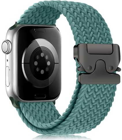 RanBluu Flätat armband för Apple Watch-armband, ersättningsarmband, tyg, sportband för iWatch Series 11/10/9/8/7/6/5/4/3/2/1/SE 3/SE/SE 2