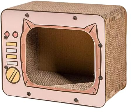 Casa Para Gatos De Cartón,Interactivos Para Escalada Mascotas | Casa Grapadora Para Gatos De Interior - Para Proteger Muebles Y Contra El Aburrimiento Para Gatitos Y Pequeños Animales