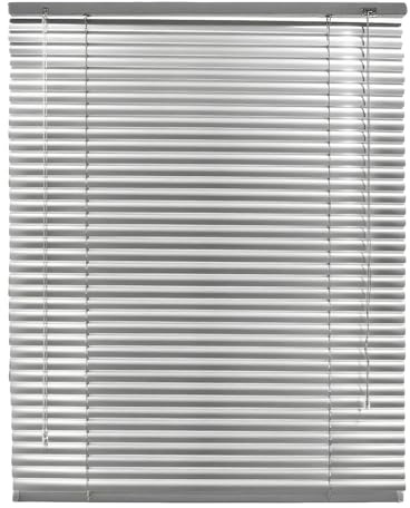 Generico Veneziana in Alluminio per Finestre Argento, Veneziane da Interno Orizzontali Persiane Veneziane Senza Foratura Oscurante in Alluminio 25mm Lamelle, per Casa Ufficio Camera(70x190cm)