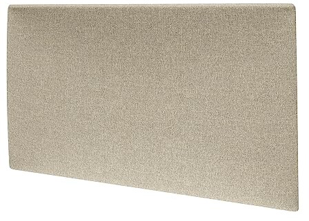 MOLLIS Panneau Rembourré, Panneau Mural Rectangulaire et Décoratif, comme Tête de Lit ou Protection Contre Les Chocs, Réduit Le Bruit et Améliore L'acoustique, en Mousse, 60 x 30 cm, Beige Clair