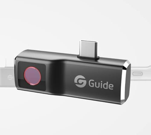 Guide MobIR Air Thermal Camera for Smartphone 120×90 IR Resolution -20℃ ~120℃, Weight 20G,Dark Grey,Silver,Golden Random delivery (Android：USB Type-C)