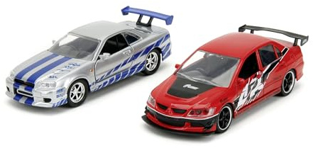 Jada Toys Fast & Furious Twin Pack 1:32 Wave 4/2 leksaksbil modellbil lekset