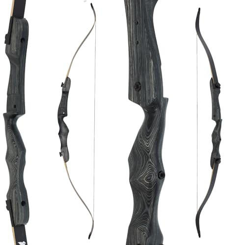 Bogen Set 68 Zoll Recurvebogen Drake Greyhound 20-34lbs im Zubehör Set mit Einstiegsbogen, Armschutz, Pfeile, Köcher, Ziel (20 lbs ohne Zubehör)