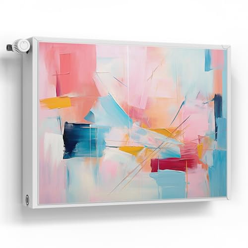 DEQORI Lámina magnética para calefacción, 80 x 60 cm, diseño de coreografía de colores, estera magnética decorativa para radiadores, lámina decorativa autoadhesiva, magnética e impermeable