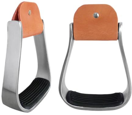 Fenteer 2 Stück Reitsteigbügel Western-Steigbügel Robuste, rutschfeste Polster Strapazierfähig für Männer und Frauen Ausgefallene Pferdesteigbügel für den