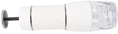 Fydun Maual Caffettiera Manuale Portatile da Viaggio Compatibile con caffè Macinato e caffè Sule per Esterno Bianco per Famiglie (WHITE)