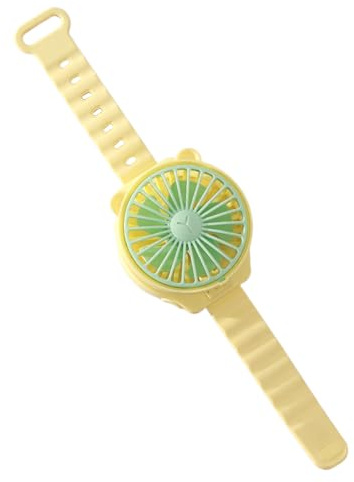 Pavsicgn Ventilatore Portatile | Ventilatore Mini Portatile Orologio - Ventaglio Stiloso Pratico Senza Mani per Bambini Ragazzi, Casa Viaggio Interni ed Esterni