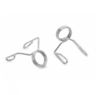 VIMAS SPORT Abrazaderas para Barra Olímpica, 50mm, Set 2 Unidades, Plateado, Acero, Sistema de Cierres Rápidos, para Entrenamiento y Musculación