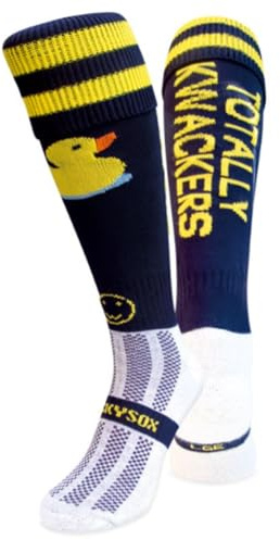 WackySox Totally Kwackers Duck Knee Length Sports Socks, Rugby Socks, Hockey Socks