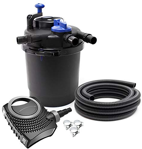 SunSun CPF-2500 SET 6000l 11W UVC NEO2800 Bomba Manguera Set de filtro para estanque