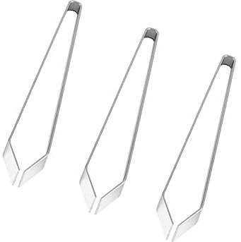 Cabilock 3pezzi Pinza Per Lische Acciaio Inossidabile Da Strumento Di Precisione Per Rimuovere Spine Di Pesce Utensile Da Cucina Per Ristoranti e Uso Domestico Facilità Uso e Pulizia