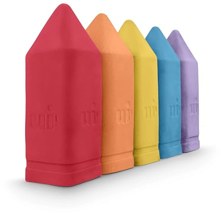 Urban Infant Non-Toxic Sidewalk Chalk for Toddlers and Kids - Washable Outdoor Jumbo Chalk - Rainbow