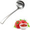 Cucchiaio per salsa, in acciaio inox 304, lavabile in lavastoviglie, cucchiaio per salse da zuppa, salse, condimenti, utensili da cucina, argento