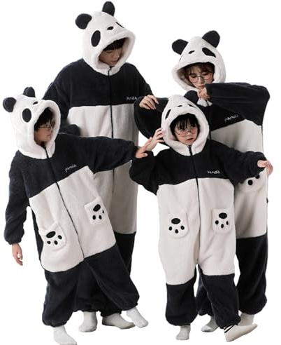 Disfraz De Carnaval De Panda,Pijamas De Animales para Adultos,Ropa De Dormir para Disfraz De Cosplay De Animales para Hombres Y Mujeres,Ropa De Hogar Unisex De Una Pieza (Men's-L)