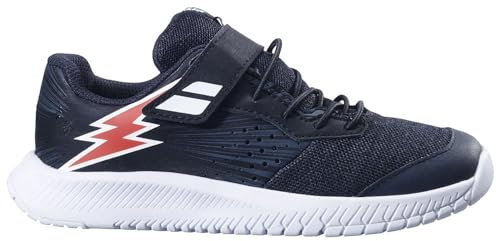 Babolat Enfants Pulsion AC Chaussures De Tennis Chaussures Toutes Surfaces Crème - Bleu
