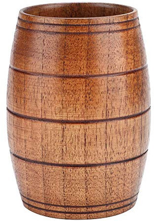 Chope à Bière en Bois – Tasse à Boire Fabriquée à la Main de 4,8 Oz pour la Bière, le café, le thé au Lait